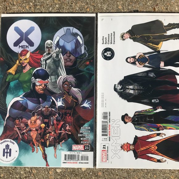 Marvel Other - X-MEN #21A & 21D Sunfire, Synch, Colossus, Wolverine, Cannonball, NEW TEAM!